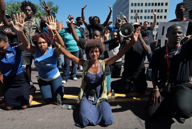 Protestors hit the streets in Clayton